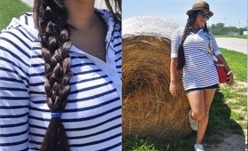 OOTD+ Back to school hairstyle (unique double braids).