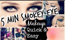 5 Minute Fall Smokey Eye QUICK & EASY- No Skills Needed