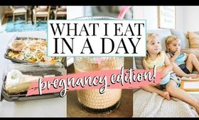 WHAT I EAT IN A DAY (PREGNANCY EDITION) + MY TODDLERS! | Kendra Atkins