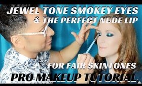 HOW TO BLEND JEWEL TONE SMOKEY EYES & FIND THE PERFECT NUDE LIP FOR FAIR SKINTONES- karma33