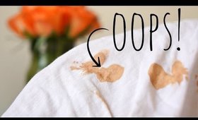 HOW TO: Remove Foundation Stains From Clothing I AlyAesch