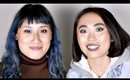 MELISSA GOLD DOES MY MAKEUP | MY FIRST COLOURFUL MAKEUP LOOK