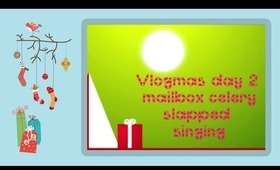 Vlogmas Day 2: singing, celery and mailbox