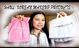 Korea Makeup/Beauty Haul | Etude House, The Face Shop, Skin Food and Nature Republic