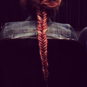 My amazing friend braided my hair 