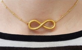 DIY Clay Infinity Necklace