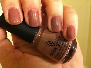 Seche clear basecoat, one coat china glaze dress me up, one coat seche vite. 