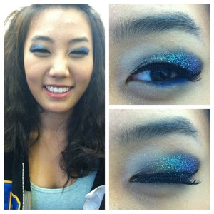 Dance Show Makeup 11/23/11
blue glittery eye-makeup!

http://sparklethat.blogspot.com/2011/11/dance-show-makeup-112311.html