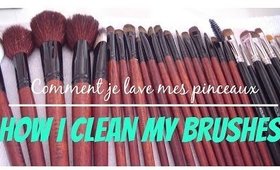 Comment je lave mes pinceaux  l  How i clean my brushes