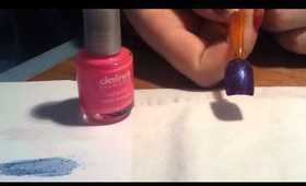 Nail Design - Pink 2 Purple