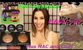 Fall Fashion Haul Forever 21 Plus MAC and Lush