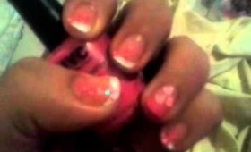 Breast cancer awarness nails and entry 4 thinkpink