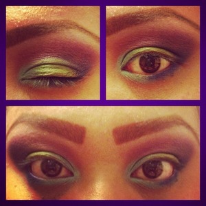 Before I added the drag lashes and liner 