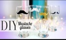 DIY Cute Mustache Drinking Glass - His & Her Gift Ideas {ANNEORSHINE}