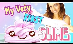 My VERY FIRST SLIME!!!😱 || PINK MARSHMALLOW 💗