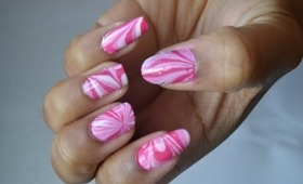 Pink and Pink Water Marble