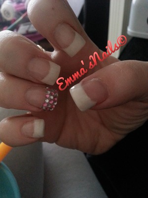 French manicure - acrylic 