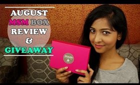 MSM Box August 2015 | REVIEW and GIVEAWAY (INDIA)