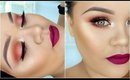 Rose Gold Eyes & Purple Lips Makeup Tutorial | Makeupwithjah