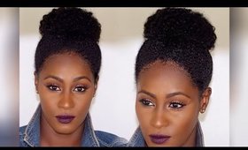 Be EDGEFULL | Natural Hair Ballerina Bun| Natural Hairstyle | Shlinda1