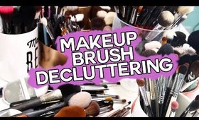 DECLUTTER MY BRUSHES- Huge Makeup Brush Destash & Donate!