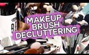 DECLUTTER MY BRUSHES- Huge Makeup Brush Destash & Donate!