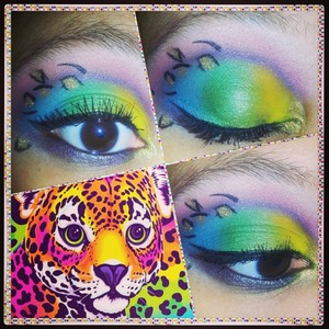 vibrant colors and leopard print