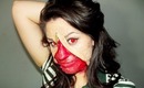Halloween makeup: Unzipped face!
