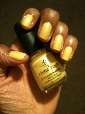 China Glaze 'Solar Power' // Sech Vite Quick Dry Top Coat // CND Solar Oil