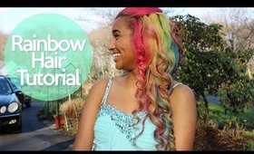Rainbow Hair Tutorial - How to Dye your Hair Rainbow | OffbeatLook
