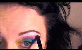 Napoleon Prismatic Quad Rainbow eye makeup tutorial
