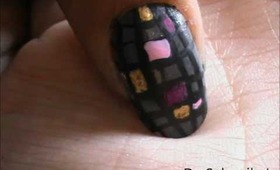 Colorful Checks Nail design- Easy Nail Art For Beginners and Really Easy Nail Art For Short Nails