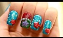 Little mermaid inspired nails