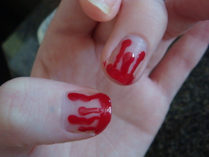 Blood drip nails!