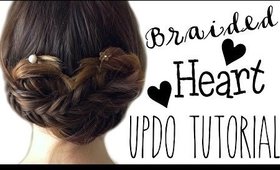 Braided Heart Updo Tutorial for Summer | Summer Hair Tutorial