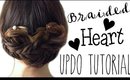 Braided Heart Updo Tutorial for Summer | Summer Hair Tutorial