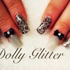 Black, grey and silver nails...add our Facebook page...love Dolly-Glitter