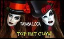 PAYASA SOMBRERERA LOCA maquillaje/ Crazy HATTER CLOWN makeup | auroramakeup