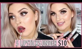 $10 FOR 5 LIPPIES?? 🤔 Lip Swatches & Unboxing! 😍💕 LiveGlam KissMe