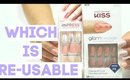 ARE THEY RE-USABLE? | IMPRESS vs. KISS NAIL Part 2