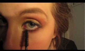 The Hunger Games inspired "Girl on Fire" makeup