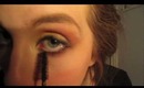 The Hunger Games inspired "Girl on Fire" makeup