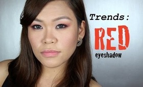 トレンドメイク：赤のアイシャドウ　Makeup Trends: RED Eyeshadow