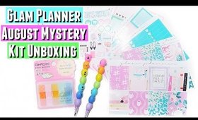 Glam Planner Mystery Kit: AUGUST UNBOXING , Monthly Unboxing, Monthly Mystery Subscription