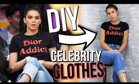DIY Celebrity Clothes | Kendall Jenner & Kim Kardashian