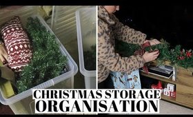 HOW I ORGANISE AND STORE MY CHRISTMAS DECOR UK - CHRISTMAS STORAGE ORGANISATION