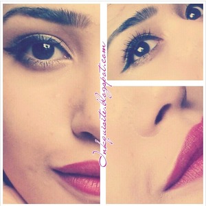 A slick of liner and bright bold lips is my go-to look, quick, easy and ever so classy! inkquisite.blogspot.com