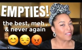 EMPTIES #32 ~ HUGE REGRETS & WHAT I'M REBUYING ! | Natural Hair Skincare Bodycare | MelissaQ