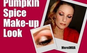 Pumpkin spice make-up Look Merel MUA
