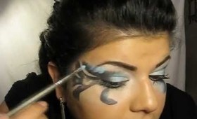 Blue and Grey Fantasy Makeup Tutorial